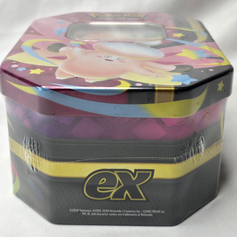 Pokémon TCG Mega Moonlit Tin Mega Clefable-EX Promo New Factory Sealed - Picture 5 of 5